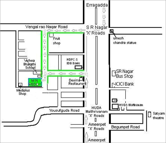 MN Reddy Location Map